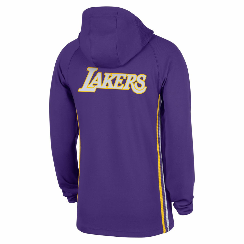 Los Angeles Lakers Authentic On Court Zone Quarter-Zip Dri-FIT Hoodie Jacket Purple - Nike
