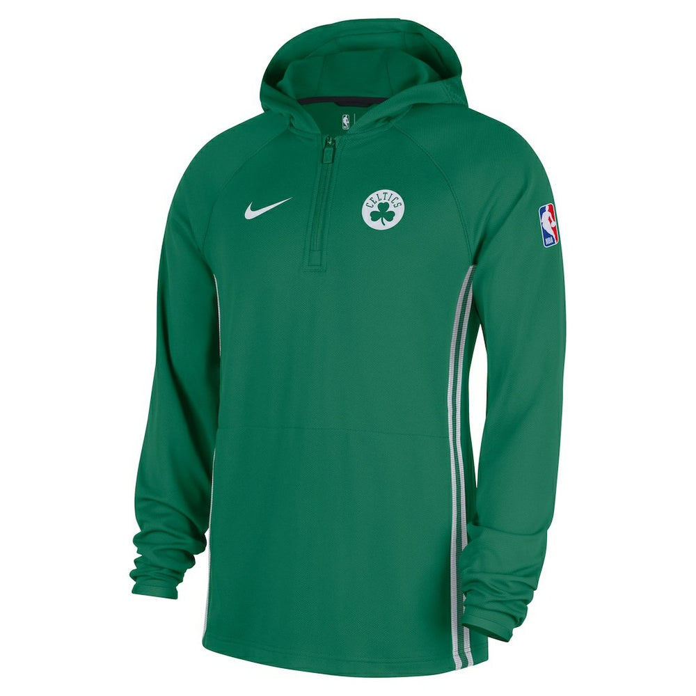 Boston Celtics Authentic On Court Zone Quarter-Zip Dri-FIT Hoodie Jacket Kelly Green - Nike