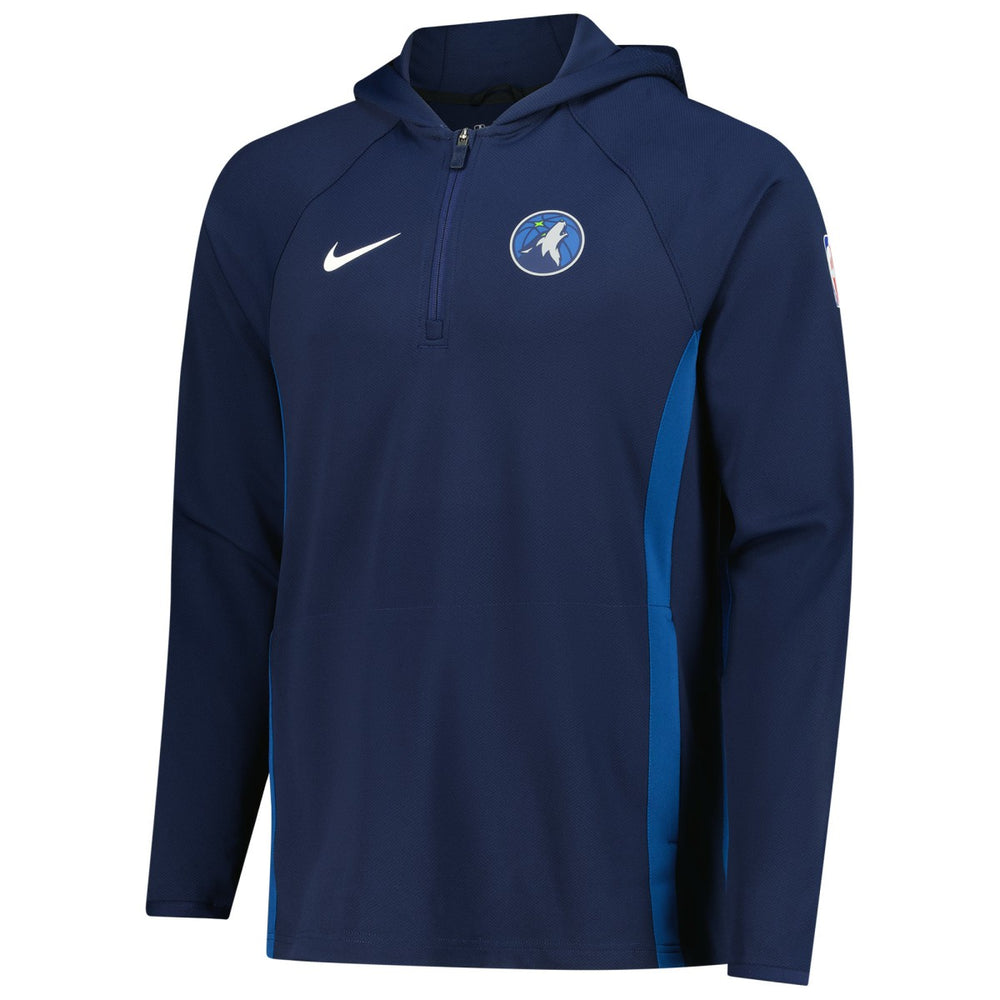Minnesota Timberwolves Authentic On Court Zone Quarter-Zip Dri-FIT Hoodie Jacket Navy - Nike outlet