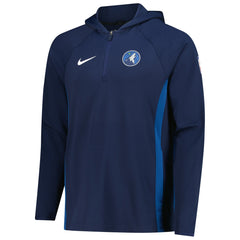 Minnesota Timberwolves Authentic On Court Zone Quarter-Zip Dri-FIT Hoodie Jacket Navy - Nike outlet