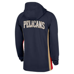New Orleans Pelicans Authentic On Court Zone Quarter-Zip Dri-FIT Hoodie Jacket Navy - Nike outlet