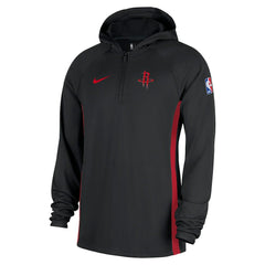 Houston Rockets Authentic On Court Zone Quarter-Zip Dri-FIT Hoodie Jacket Black - Nike