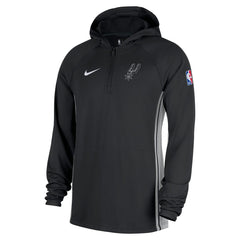 San Antonio Spurs Authentic On Court Zone Quarter-Zip Dri-FIT Hoodie Jacket Black - Nike