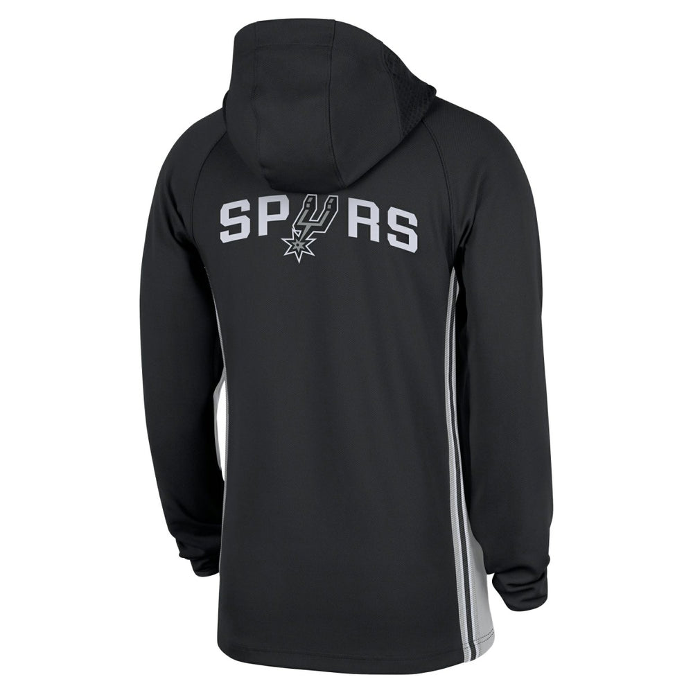San Antonio Spurs Authentic On Court Zone Quarter-Zip Dri-FIT Hoodie Jacket Black - Nike