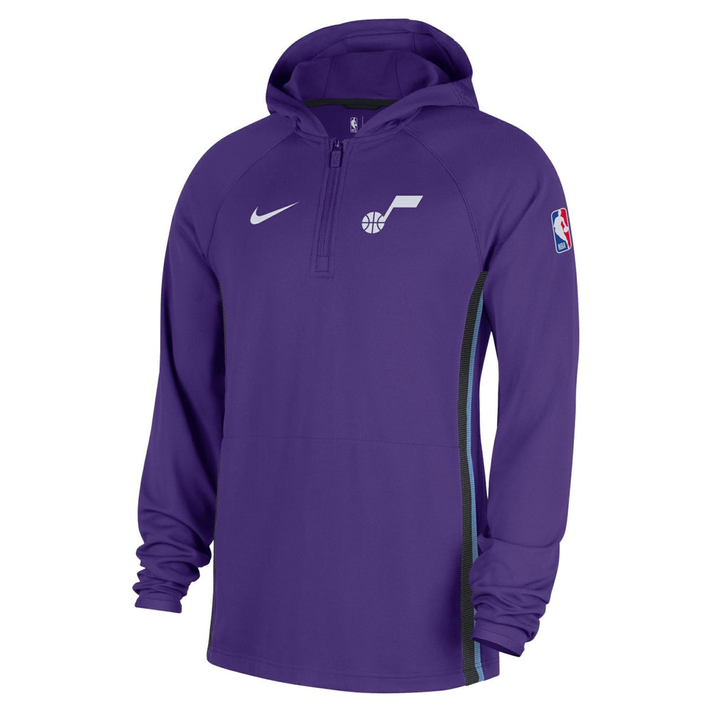 Utah Jazz Authentic On Court Zone Quarter-Zip Dri-FIT Hoodie Jacket Purple - Nike