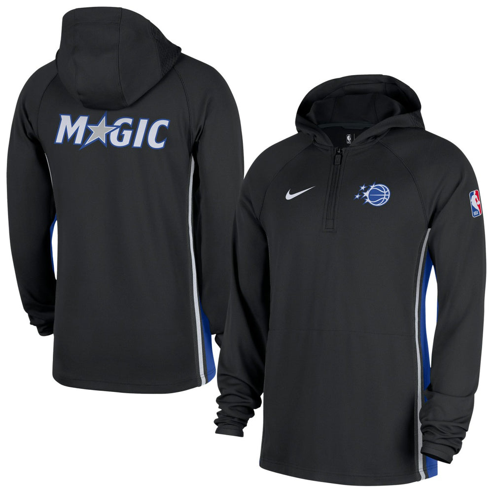 Orlando Magic Authentic On Court Zone Quarter-Zip Dri-FIT Hoodie Jacket Black - Nike