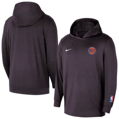 New York Knicks Authentic Practice Yoga Restore Dri-Fit Pullover Hoodie Black - Nike outlet
