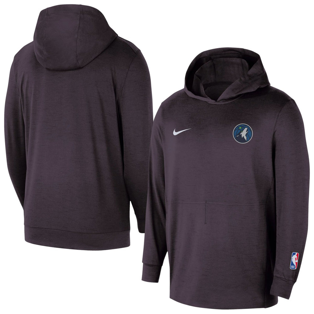 Minnesota Timberwolves Authentic Practice Yoga Restore Dri-Fit Pullover Hoodie Black - Nike