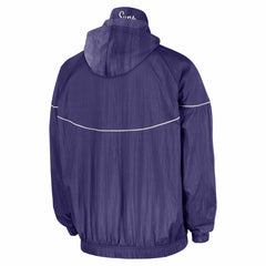 Phoenix Suns Courtside Windrunner Woven Half-Zip Hooded Jacket Purple - Nike