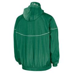 Boston Celtics Courtside Windrunner Woven Half-Zip Hooded Jacket Kelly Green - Nike