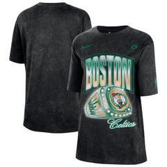 Boston Celtics Women's Courtside Original Content Vintage Washed Boyfriend T-Shirt Black - Nike