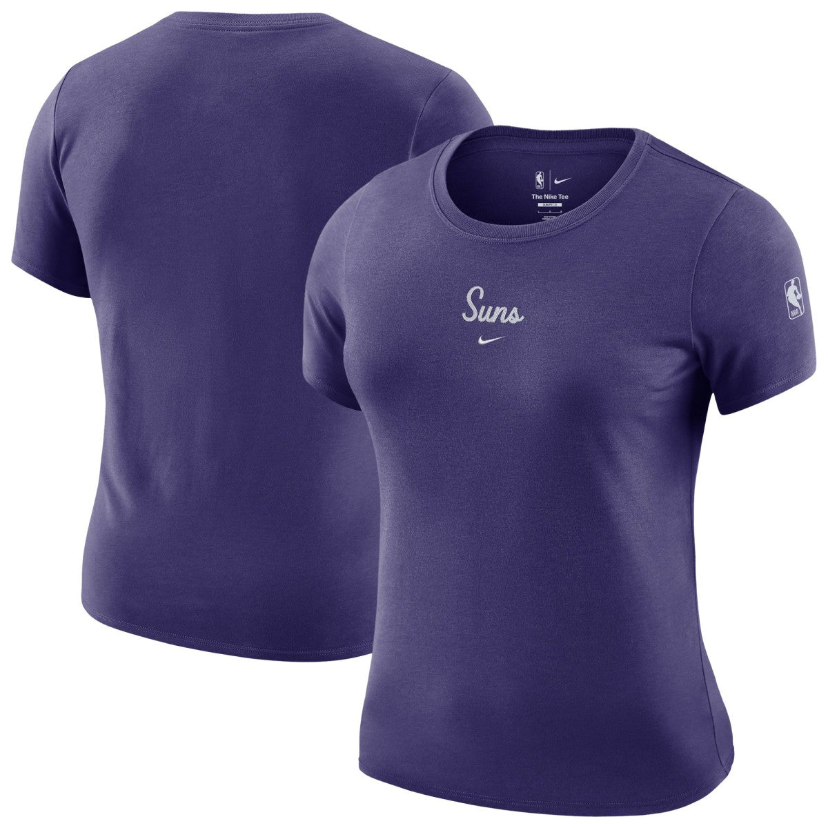 Phoenix Suns Women's Courtside Modest Cropped Tri-Blend T-Shirt Purple - Nike outlet