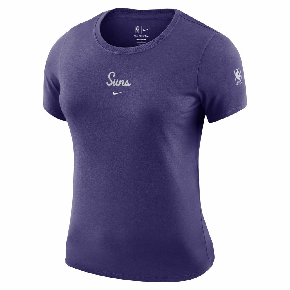 Phoenix Suns Women's Courtside Modest Cropped Tri-Blend T-Shirt Purple - Nike outlet