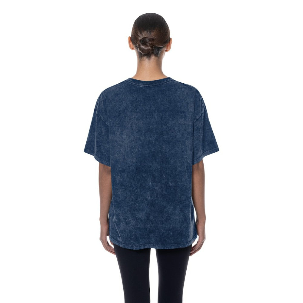 Detroit Tigers New Era Women's Mineral Wash Oversized T-Shirt - Navy T-shirts