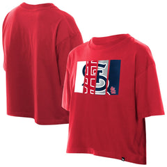 St. Louis Cardinals New Era Women's Boxy Foil Logo T-Shirt - Red T-shirts