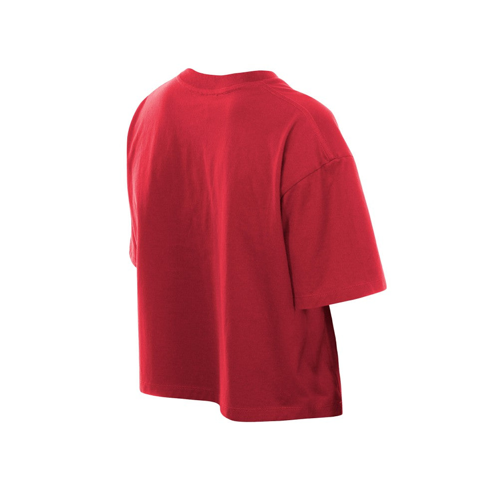 St. Louis Cardinals New Era Women's Boxy Foil Logo T-Shirt - Red T-shirts