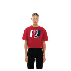 St. Louis Cardinals New Era Women's Boxy Foil Logo T-Shirt - Red T-shirts
