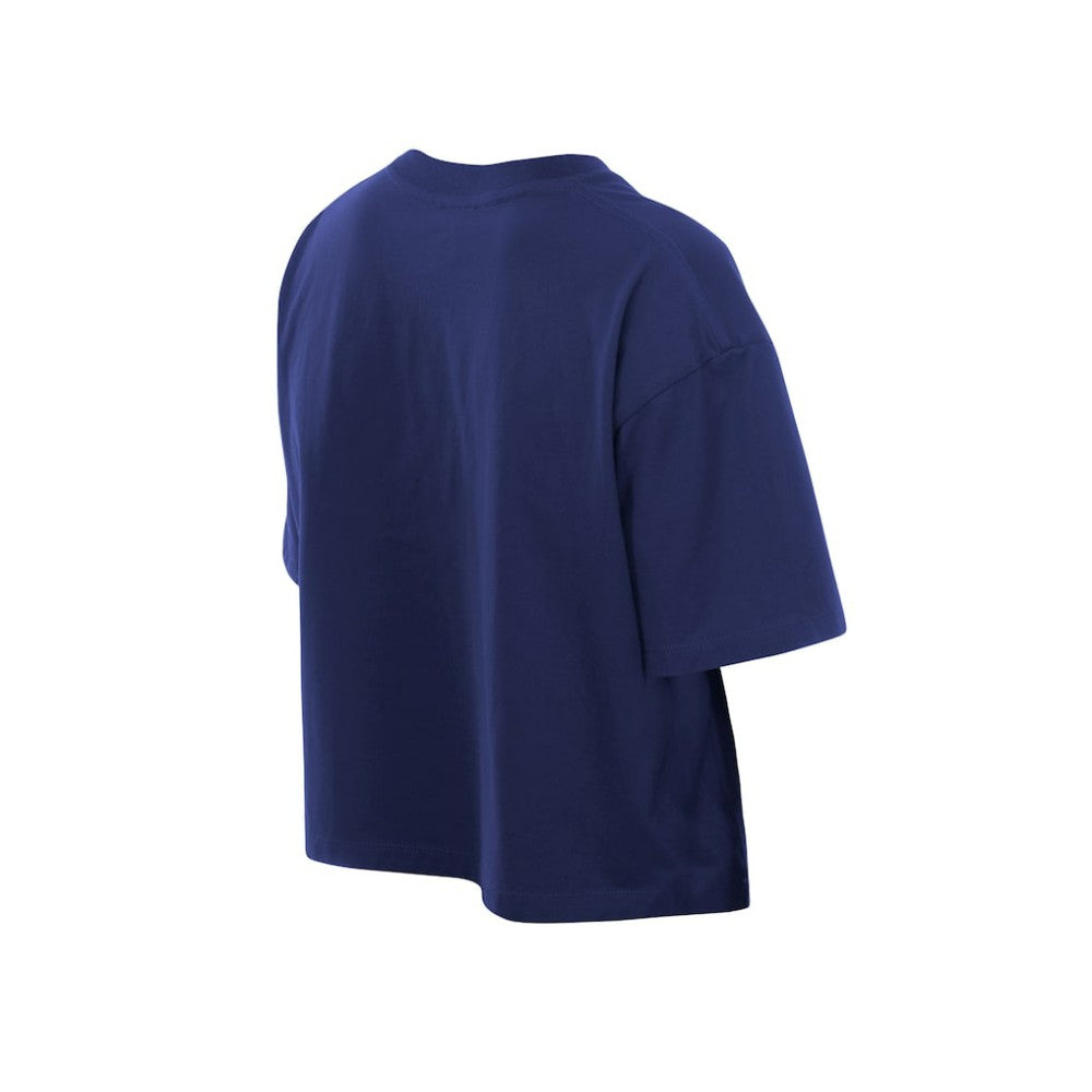 Los Angeles Dodgers New Era Women's Boxy Foil Logo T-Shirt - Royal T-shirts