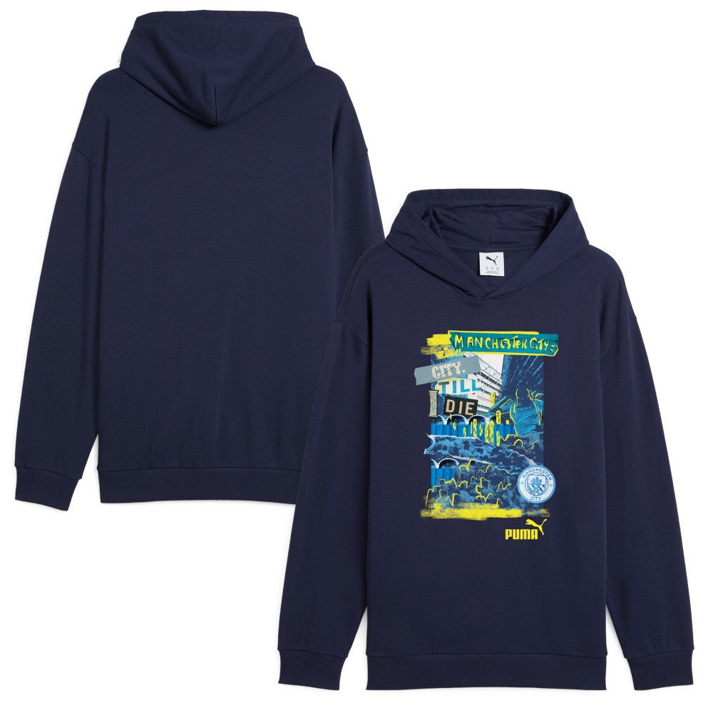 Manchester City ftblNRGY+ Pullover Hoodie Navy - Puma on sale