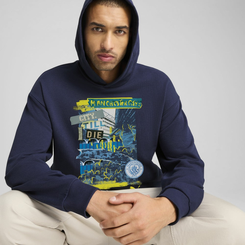 Manchester City ftblNRGY+ Pullover Hoodie Navy - Puma on sale