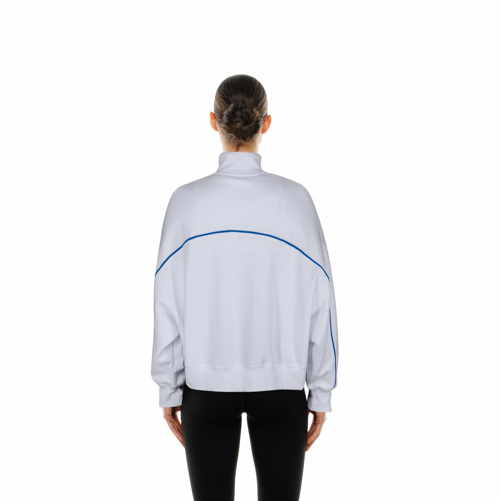 New Era Buffalo Bills Female Adult White Functional Fandom Quarter-Zip Sweatshirt