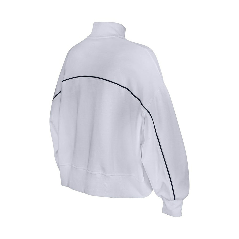 New Era Denver Broncos Female Adult White Functional Fandom Quarter-Zip Sweatshirt