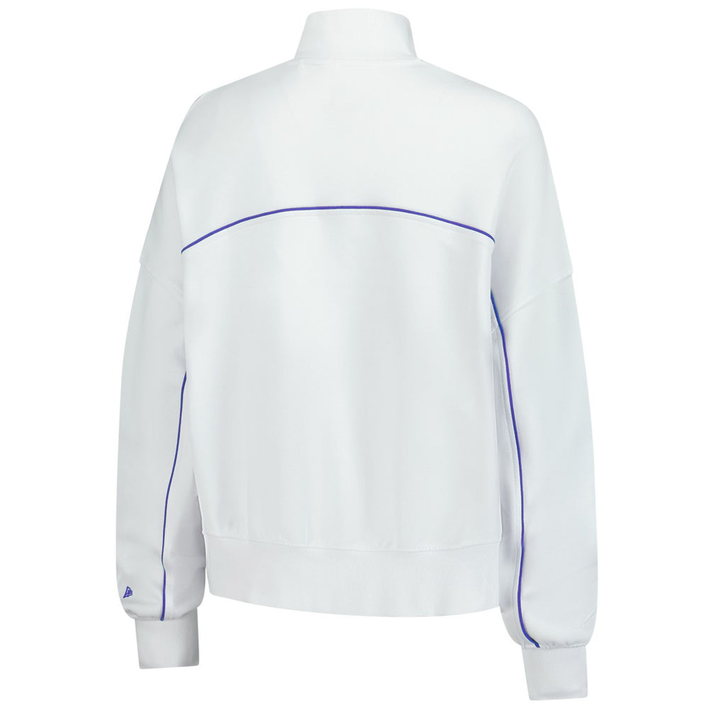 New Era Detroit Lions Female Adult White Functional Fandom Quarter-Zip Sweatshirt