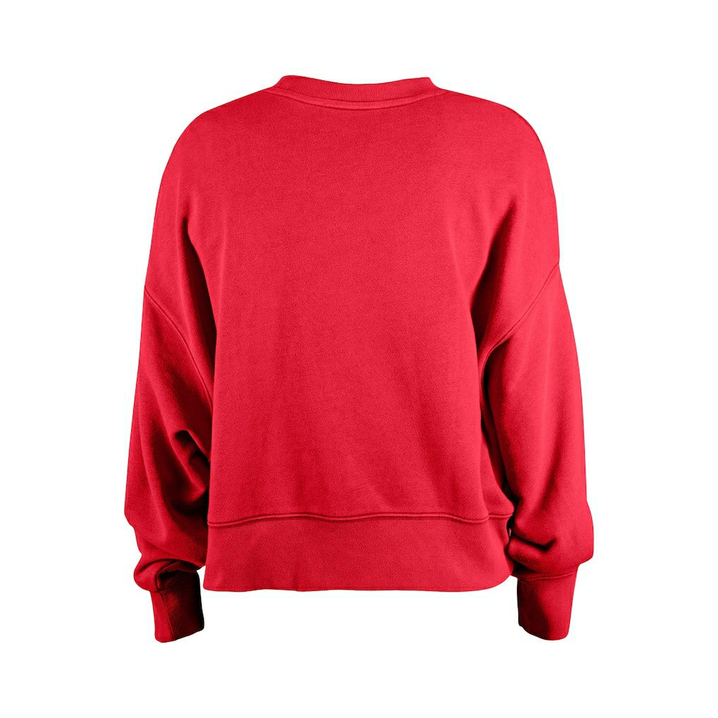 Kansas City Chiefs New Era Girl's Flip Sequin Sweatshirt - Red Sweatshirts