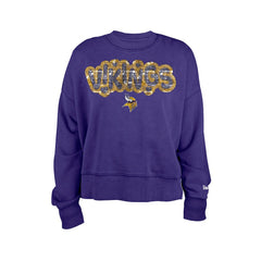 Minnesota Vikings New Era Girl's Flip Sequin Sweatshirt - Purple Sweatshirts