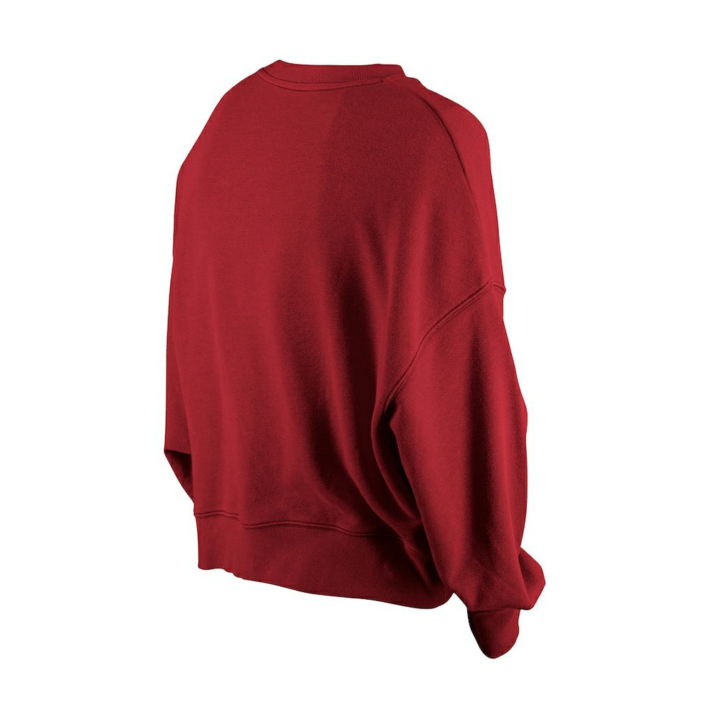 Washington Commanders New Era Women's Oversized Throwback Mineral Wash Crew Neck Sweatshirt - Black Sweatshirts