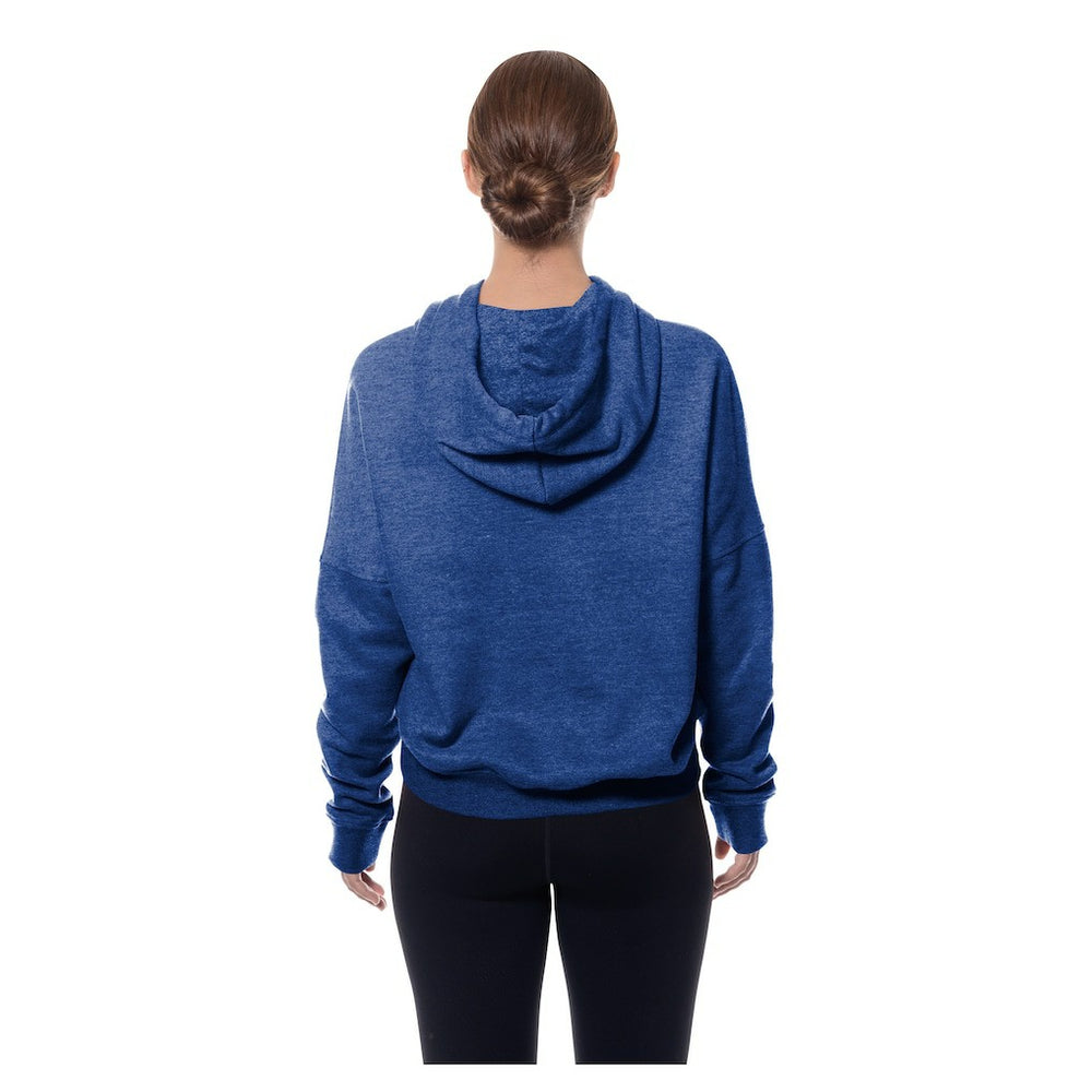Buffalo Bills New Era Women's Throwback Boxy Hoodie Sweatshirt - Royal Hoodies