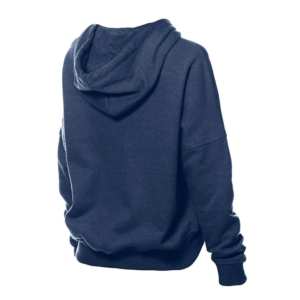 Chicago Bears New Era Women's Throwback Boxy Hoodie Sweatshirt - Navy Hoodies