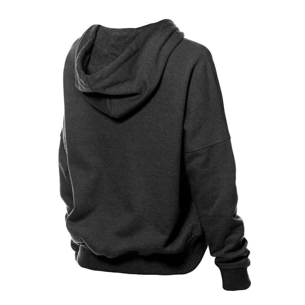 Pittsburgh Steelers New Era Women's Throwback Boxy Hoodie Sweatshirt - Black Hoodies