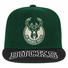 Milwaukee Bucks Outerstuff Youth Two-Tone Snapback Hat Hunter Green/Black