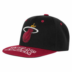 Miami Heat Outerstuff Youth Two-Tone Snapback Hat Black/Red