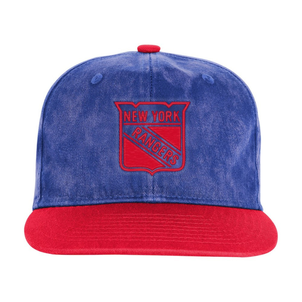 New York Rangers Outerstuff Youth True Retro Deadstock Adjustable Hat - Royal/Red | US 202603239