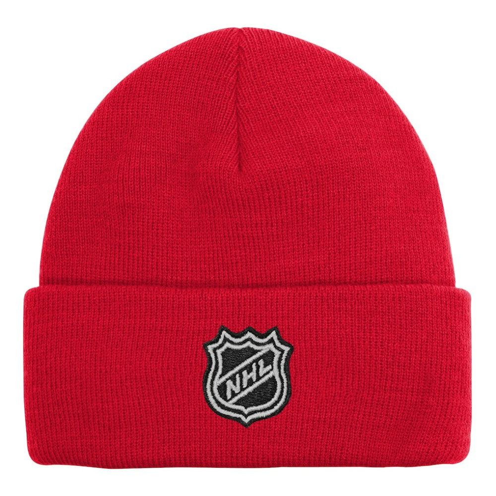 Chicago Blackhawks Outerstuff Youth 2.0 Essential Cuffed Knit Hat - Red | US 202603273