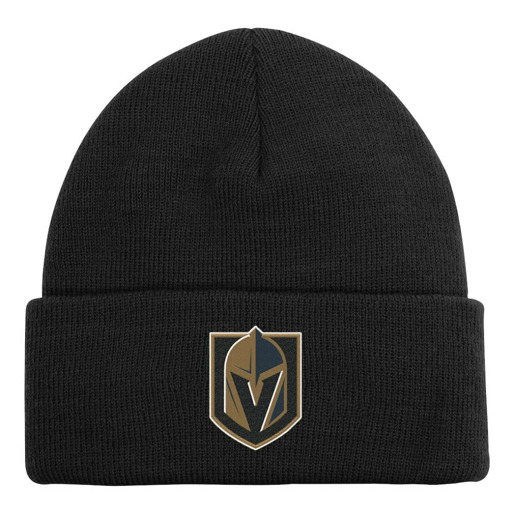 Vegas Golden Knights Outerstuff Youth 2.0 Essential Cuffed Knit Hat - Black | US 202603277