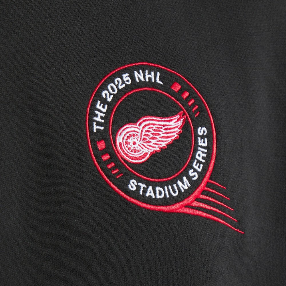 Detroit Red Wings lululemon 2025 NHL Stadium Series Steady State Pullover Hoodie - Black | US 202603289