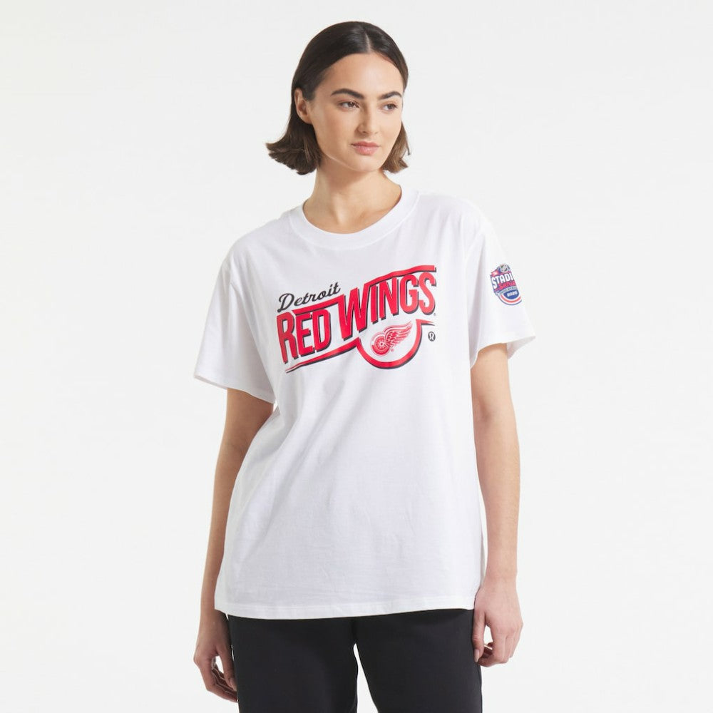 Detroit Red Wings lululemon Women's 2025 NHL Stadium Series All Yours T-Shirt - White | US 202603297