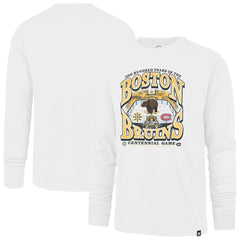 Boston Bruins '47 Centennial Game Long Sleeve T-Shirt - White | US 202603299