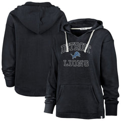 Detroit Lions '47 Women's Plus Size Clarity Kennedy Pullover Hoodie - Navy Hoodies