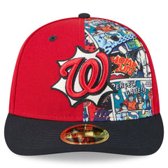 Washington Nationals New Era 2025 MLB Diamond Hero Edition Low Profile 59FIFTY Fitted Hat - Red/Navy Hats