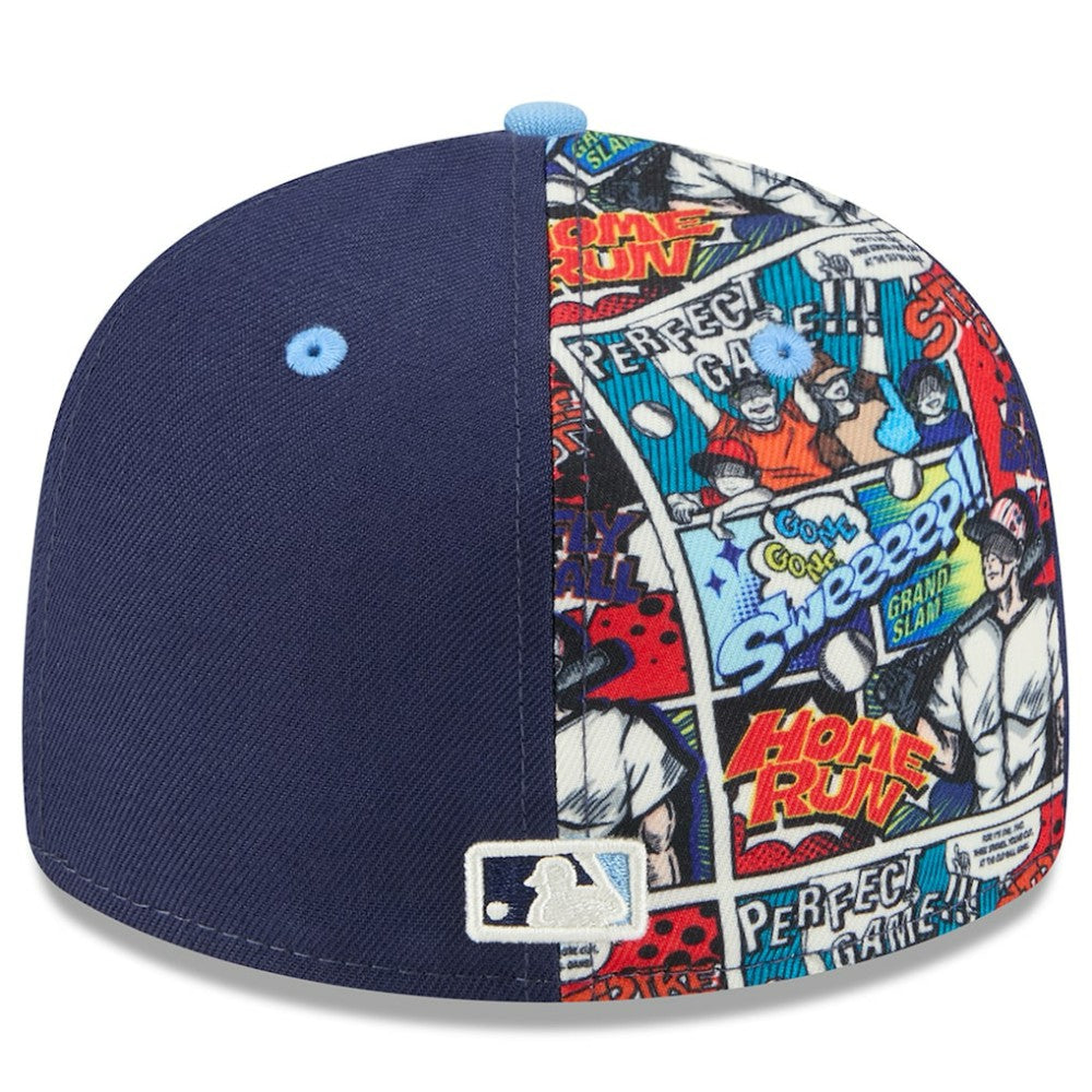 Tampa Bay Rays New Era 2025 MLB Diamond Hero Edition Low Profile 59FIFTY Fitted Hat - Navy/Light Blue Hats