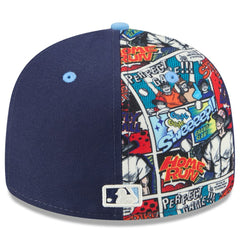 Tampa Bay Rays New Era 2025 MLB Diamond Hero Edition Low Profile 59FIFTY Fitted Hat - Navy/Light Blue Hats