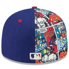 Texas Rangers New Era 2025 MLB Diamond Hero Edition Low Profile 59FIFTY Fitted Hat - Royal/Red Hats
