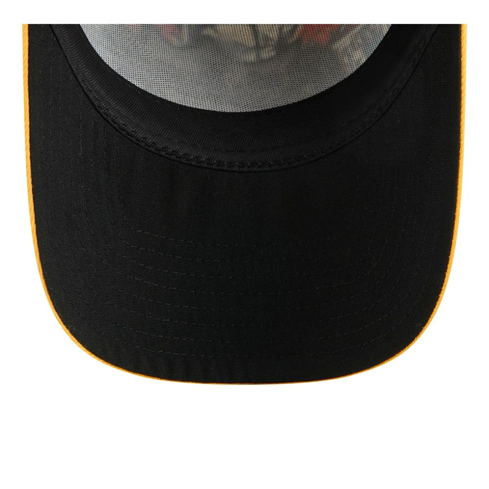 Pittsburgh Pirates New Era 2025 MLB Diamond Hero Edition A-Frame 9FORTY Adjustable Hat - Black/Gold Hats