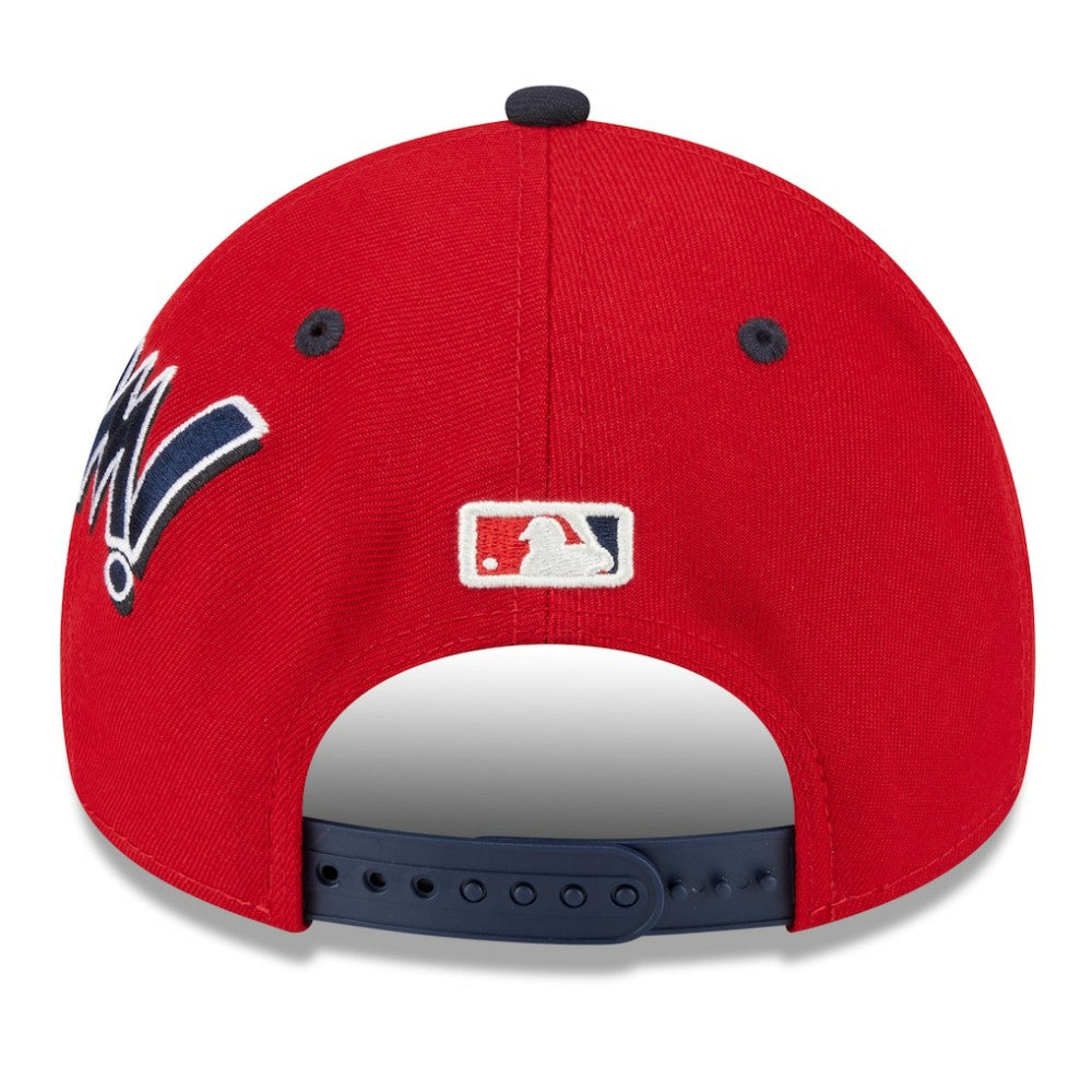 Washington Nationals New Era Youth 2025 MLB Diamond Hero Edition A-Frame 9FORTY Adjustable Hat - Red/Navy Hats