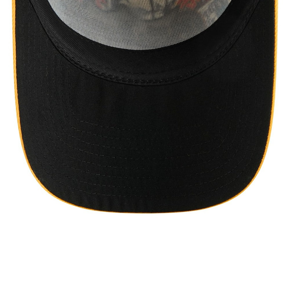 Pittsburgh Pirates New Era Youth 2025 MLB Diamond Hero Edition A-Frame 9FORTY Adjustable Hat - Black/Gold Hats