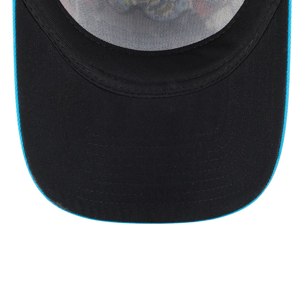 Miami Marlins New Era Youth 2025 MLB Diamond Hero Edition A-Frame 9FORTY Adjustable Hat - Black/Blue Hats
